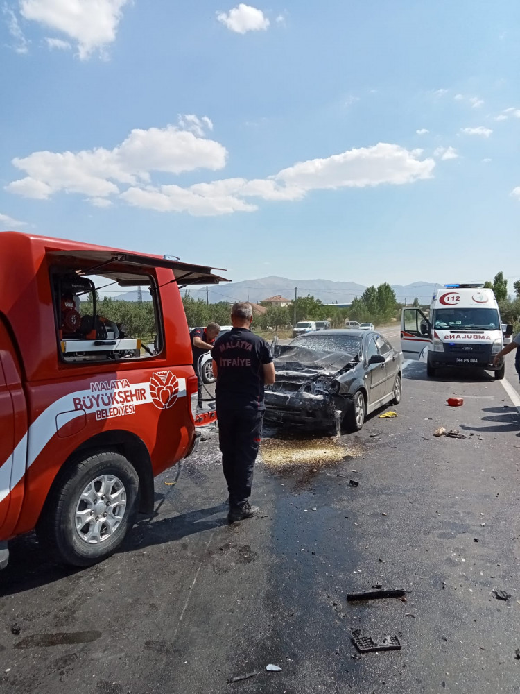 Doğanşehir’de kaza 4 yaralı