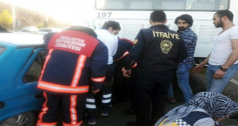 Malatya’da trafik kazası: 2 yaralı