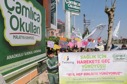Öğrenciler sağlık için yürüdü