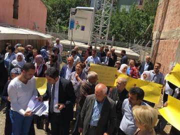 Malatya'da baz istasyonu eylemi
