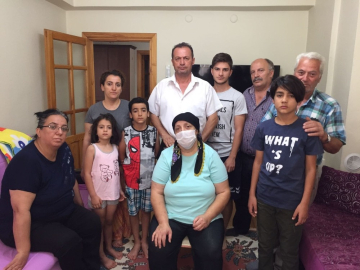 İlik nakli bekleyen Perihan Öğretmene moral ziyareti
