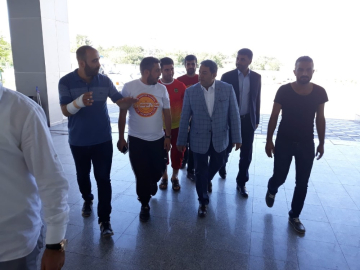 MHP’li Fendoğlu’ndan, yaralanan taraftarlara ziyaret
