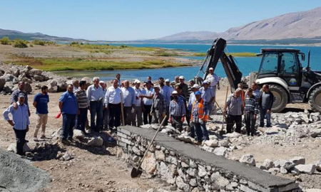 Yeni festival ve mesire alanı için ilk harç döküldü
