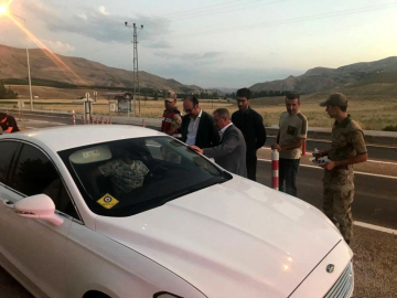Kaymakam Erdem trafik denetimine katıldı
