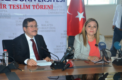 Turgut Özal Üniversitesinde devir-teslim töreni
