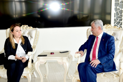 Yeni Rektör Karabulut, Başkan Polat’ı ziyaret etti
