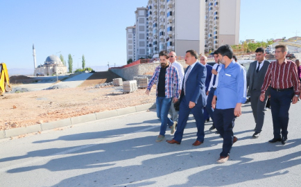 Başkan Gürkan, park çalışmalarını yerinde inceledi
