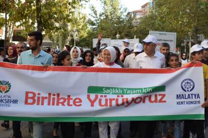 Sağlıklı yaşam için birlikte yürüdüler
