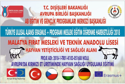 Fırat Tarım Meslek Lisesi Avrupa yolunda
