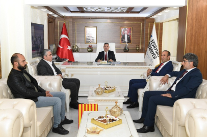 Başkan Çınar Evkur Yeni Malatyaspor yönetimini ağırladı

