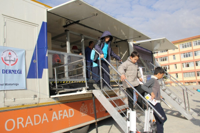 Deprem simülasyon tırı Darende’de
