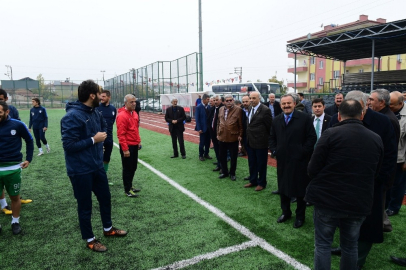 Muhtarlardan Yeşilyurt Belediyespor’a moral ziyareti
