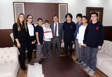 TED Kolejlilerden Rektör Kızılay’a ziyaret
