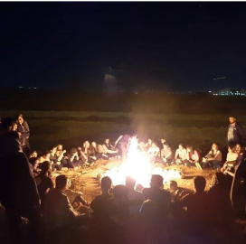 Öğrencilerin kamp keyfi
