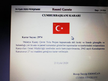 Acele kamulaştırma başlıyor!