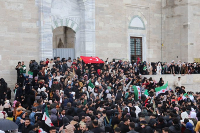 Malatya da Suriyeliler Esad'ın Düşüşünü Kernek Meydanında Kutladı