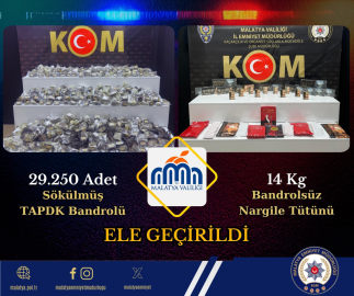 Sigara ve Nargile Tütüne El Konuldu