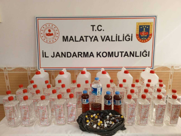 Malatya'da Jandarma Etil Alkol Ele Geçirdi