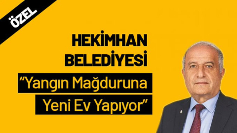 Hekimhan Belediyesi Evi Yanan Vatandaşa Evini Yapacak