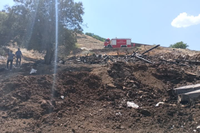 Arguvan'da Yangında 15 Keçi Telef Oldu