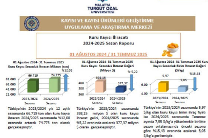 Geçen sezon 75 Bin Ton Kayısı İhraç Edildi
