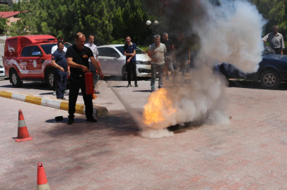Darende 'de Yangın Tatbikatı Yapıldı