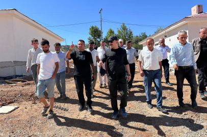 Doğanşehir Kaymakamı Deprem Konutlarını İnceledi