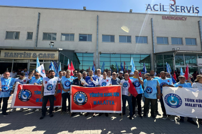 Türkiye Kamu Sen Üyeleri Malatya'da iş bıraktı