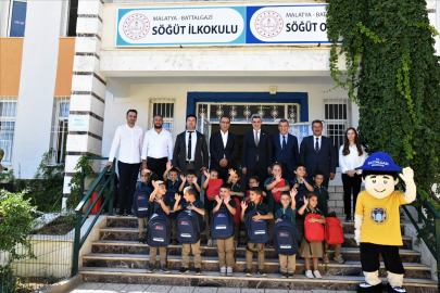 TKDK Malatya'da Kırsaldaki Öğrencilere Çanta Dağıttı