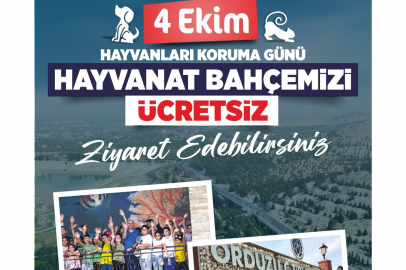 4 Ekimde Hayvanat Bahçesi Ücretsiz
