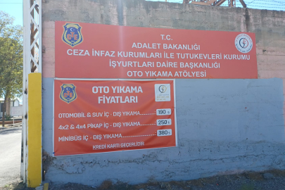 Oto Yıkamacılar Fahiş Zam Yaptı, Mahkumlar Oto Yıkamaya Başladı