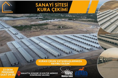 Sanayi Sitesi Kura Çekimi 23 Ekim'de Yapılacak