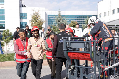 Araştırma Hastanesi'nde Yangın Tatbikatı Gerçekleştirildi