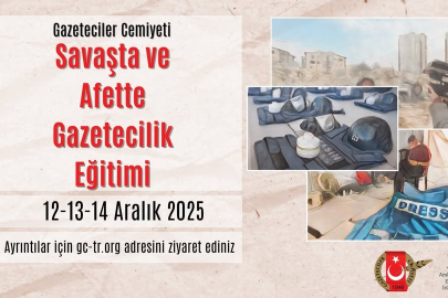 'Savaşta ve Afette Gazetecilik Eğitimi'ne Başvuruları Başladı