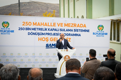 Malatya'nın 250 Mahallesinde Kapalı Sulama Destekleniyor