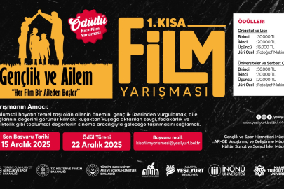 1. Kısa Film Festivali’ne Başvurular Sürüyor