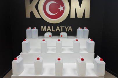 Malatya'da Sahte Alkol Ele Geçirildi