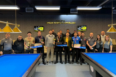Yeşilyurt Belediyesi 3 Bant Bilardo Turnuvası Tamamlandı