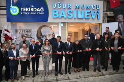Tekirdağ Büyükşehir Belediyesi Uğur Mumcu Basın Evi Açtı