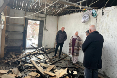 Doğanşehir'de Bir Evde Yangın Çıktı