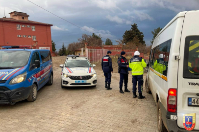 Okul Servis Araçlarının Denetimi Yapılıyor