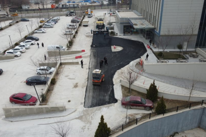 BATTALGAZİ DEVLET HASTANESİ OTOPARKI YENİLENDİ