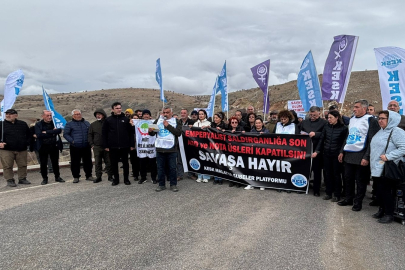 KESK Malatya Şubeler Platformu Kürecik Üssü'ne yürüdü