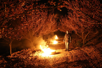 Zirai Dona Karşı Kayısı bahçelerinde sabahladılar