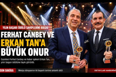 FERHAT CANBEY'E YILIN BAŞARI ÖDÜLÜ VERİLDİ