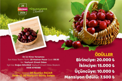 Yeşilyurt'ta 'En İyi Kiraz'  ödüllendirilecek