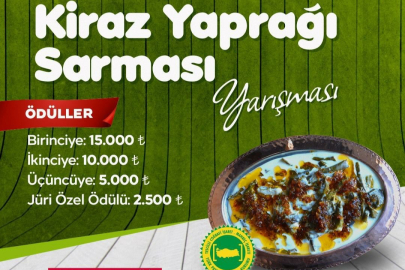 Yeşilyurt'ta 'Kiraz yaprağı sarması' yarışması