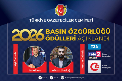 Türkiye Gazeteciler Cemiyeti 2026 Basın Özgürlüğü Ödülleri açıklandı