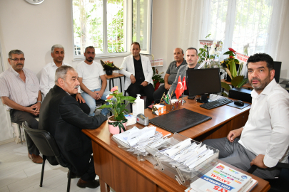 Karademir Paşaköşkü Muhtarını ziyaret etti