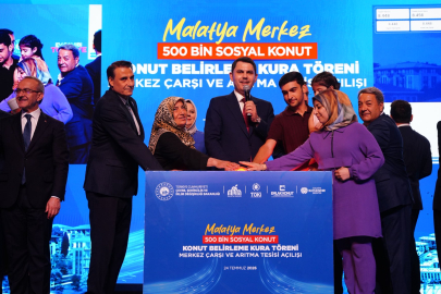 Bakan Kurum Malatya da 8 bin 500 konutun kurasını çekti